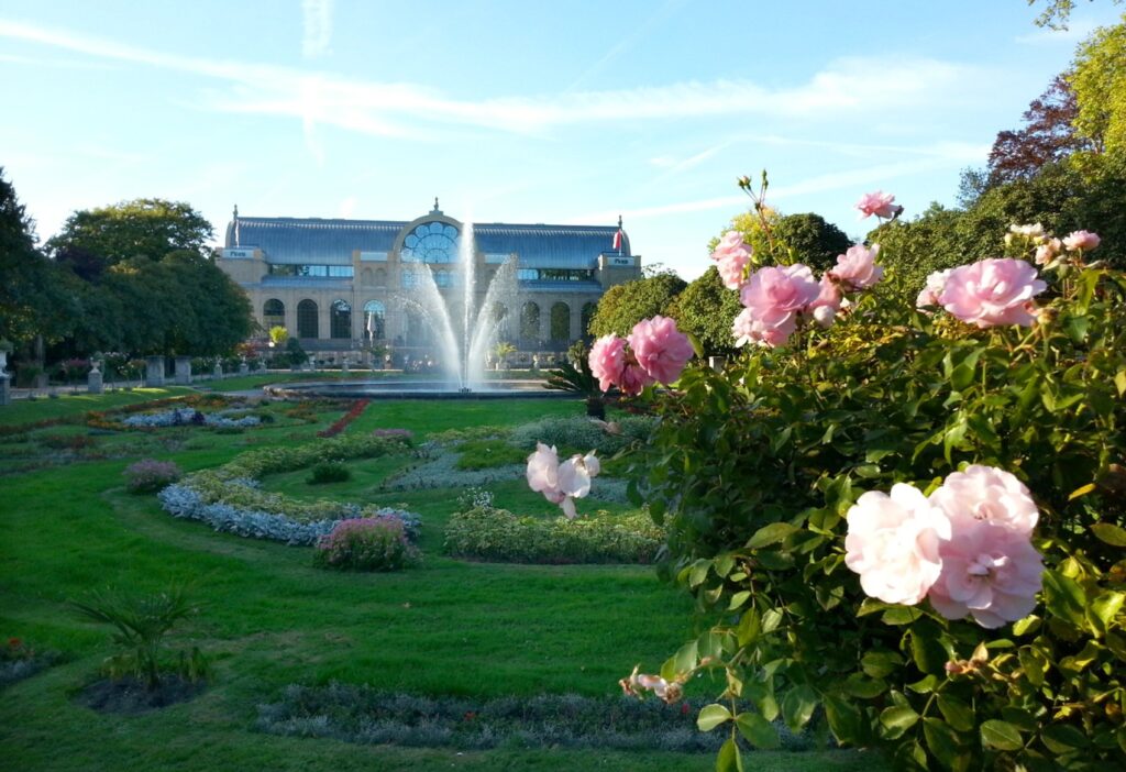 Die Bewohner genießen nicht nur die Lage direkt am Rhein, sondern auch noch ein Kleinod unter den Parks Kölns, den botanischen Garten mit der Flora.