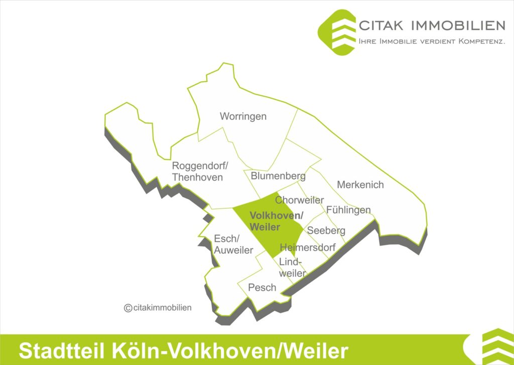 Sie suchen nach einem Immobilienmakler für Köln-Volkhoven/Weiler der Ihr Haus oder Eigentumswohnung sicher und stressfrei verkaufen kann?